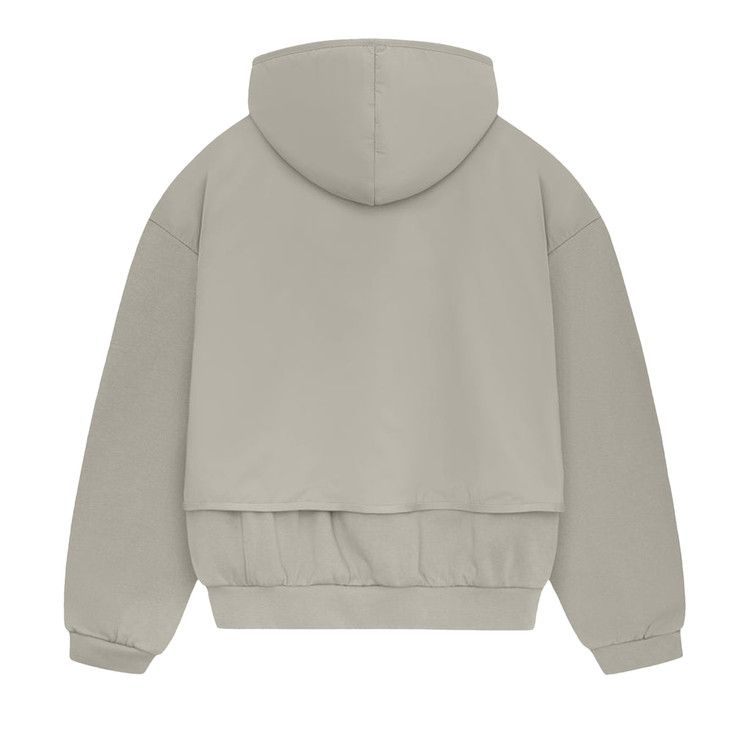 Fear of God Essentials Nylon Fleece Hooded Sweater 'Seal/Seal'