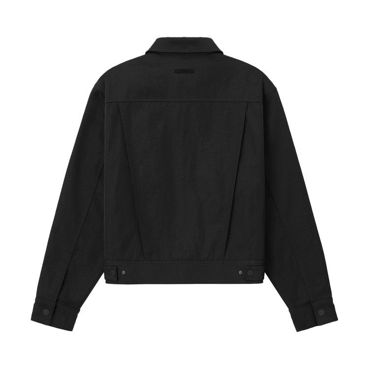 Fear of God Essentials Trucker Jacket 'Vintage Black'