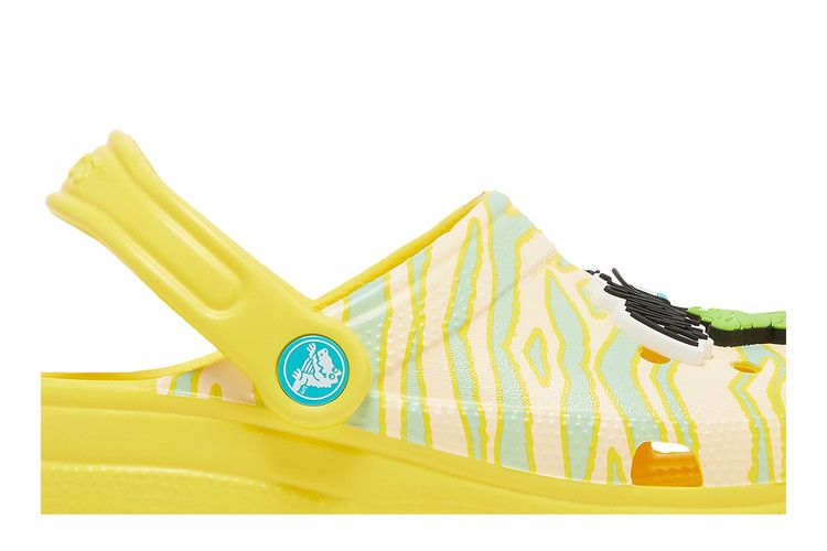 Ron English x Crocs Classic Clog Kids 'Party Animals - Zebra Lemon'