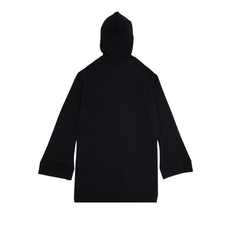 Courrèges Hyperbole Hooded Fleece Dress 'Black'