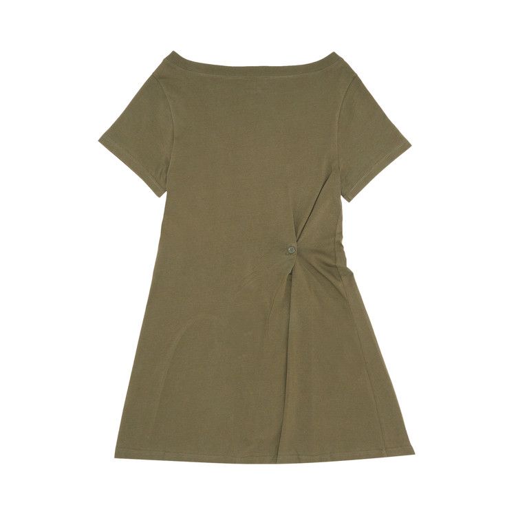 Courrèges Boat Neck Body Mini Dress 'Camouflage'
