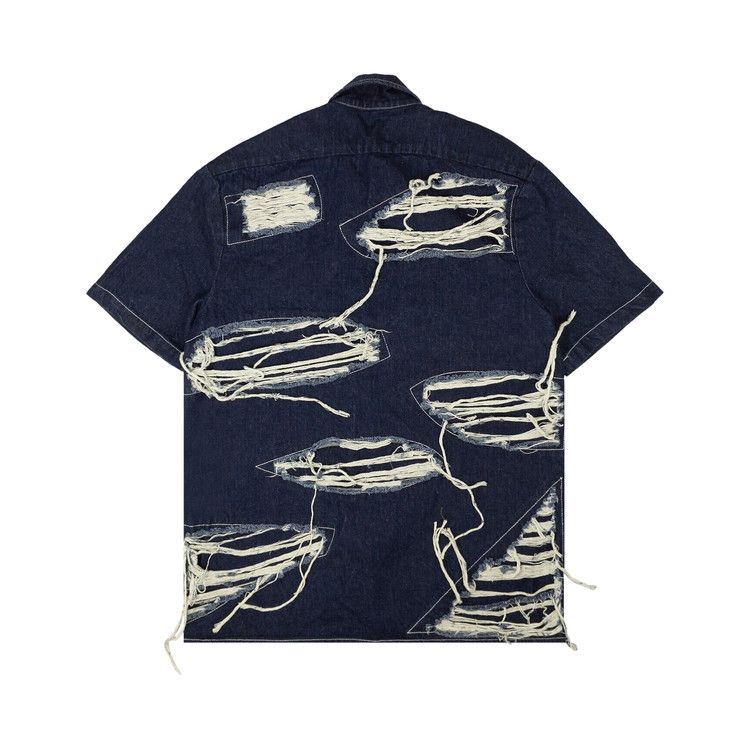 Who Decides War Distressed Work Shirt 'Blue'