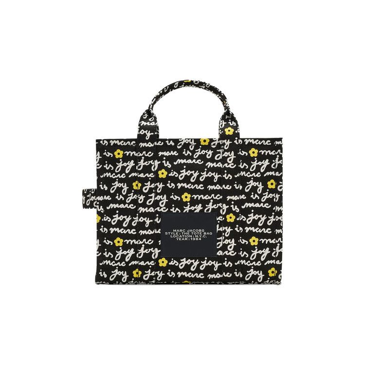 Marc Jacobs The Medium Marc Is Joy Canvas Tote Bag 'Black'