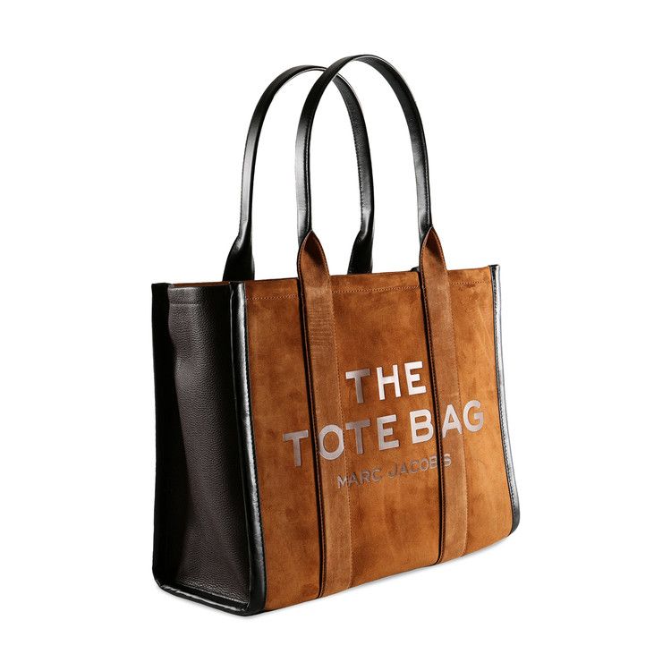 Marc Jacobs Large Suede Leather Blocked Tote Bag 'Copper'