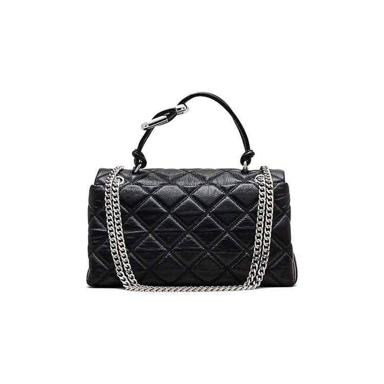 Marc Jacobs The Dual Chain Shoulder Quilted Leather Bag 'Black'