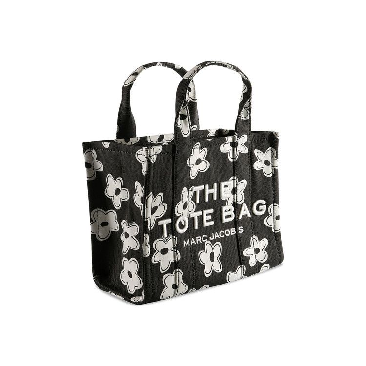 Marc Jacobs The Small Daisy Canvas Tote Bag 'Black/White'