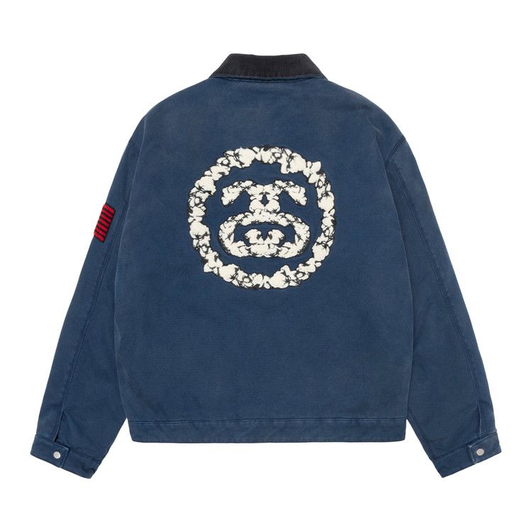 Stussy x Denim Tears Canvas Jacket 'Blue'