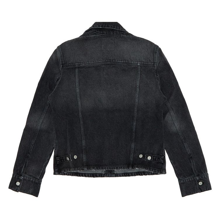 Courrèges Single Pocket Denim Jacket 'Stonewashed Grey'