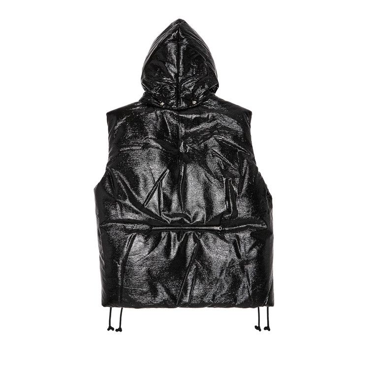 Courrèges AC Vinyl Sleeveless Puffer Jacket 'Black'