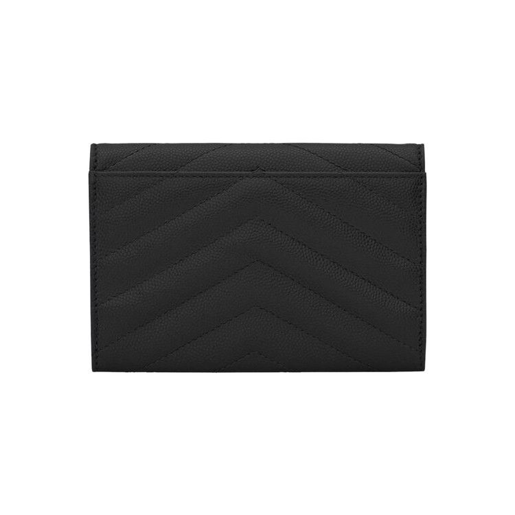 Saint Laurent Monogram Compact Wallet 'Nero'