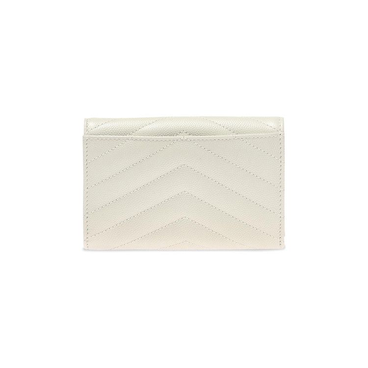 Saint Laurent Monogram Small Envelope Wallet 'Crema Soft'
