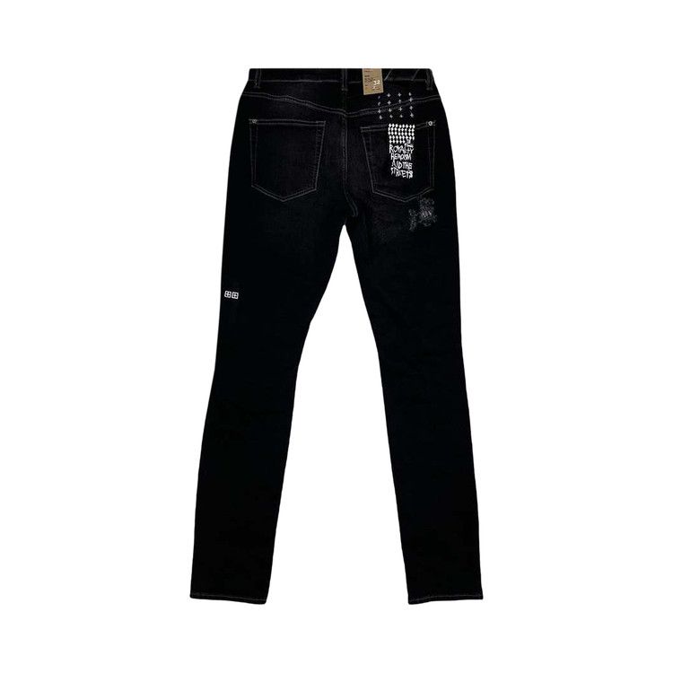 Ksubi Chitch Leopard Patch Krow Jeans 'Black'