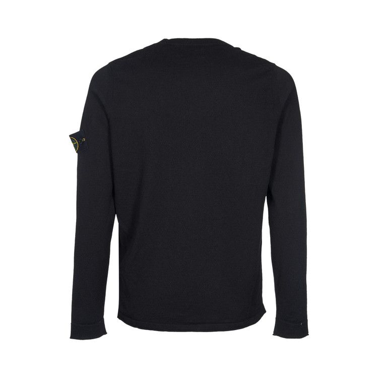 Stone Island Light Raw Stocking Stitch Sweatshirt 'Navy Blue'