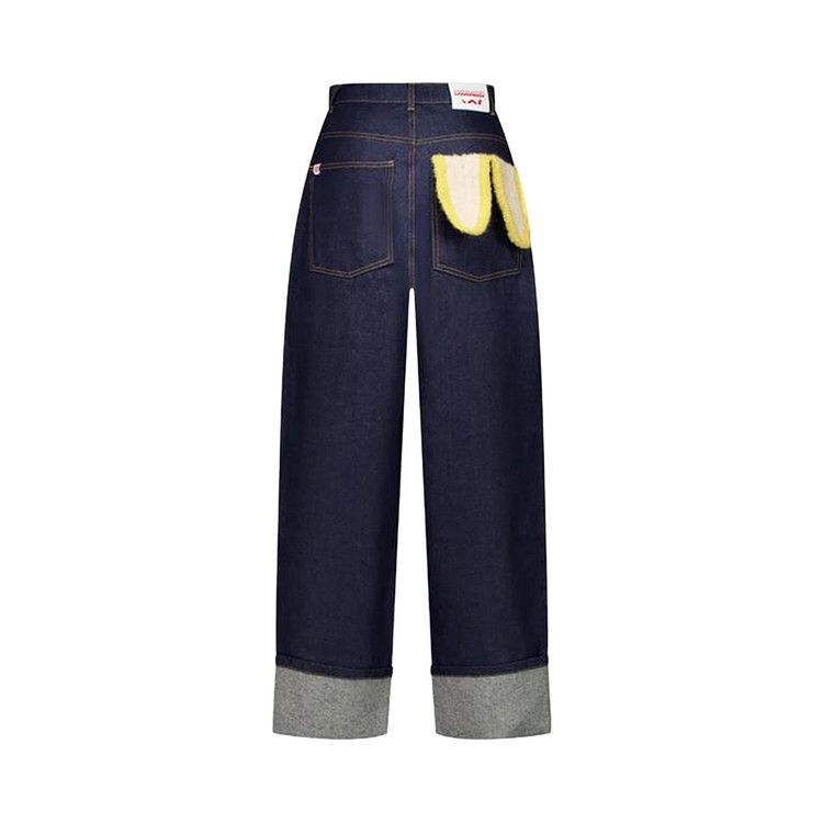 Charles Jeffrey Loverboy Loose Fit Jean With Knitted Pocket 'Blue'