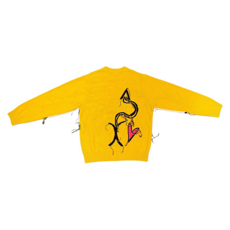 Charles Jeffrey Loverboy Guddle Logo Jumper 'Yellow'