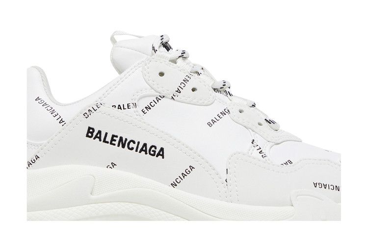 Balenciaga Wmns Triple S Sneaker 'All Over Logo - White'