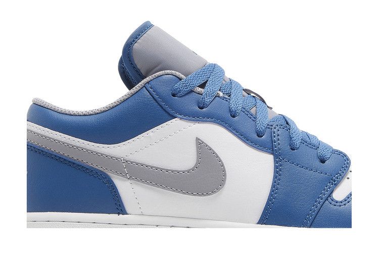Air Jordan 1 Low GS 'True Blue Cement'