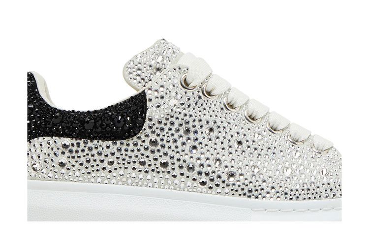 Alexander McQueen Wmns Oversized Sneaker 'White Black Crystal'