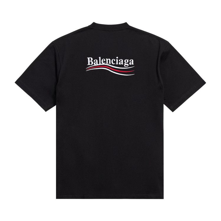 Balenciaga Political Campaign T-Shirt 'Black'