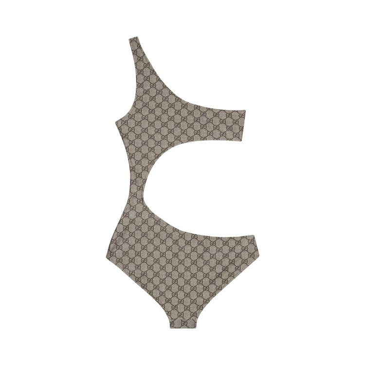 Gucci GG Stretch Jersey Swimsuit 'Beige/Ebony'