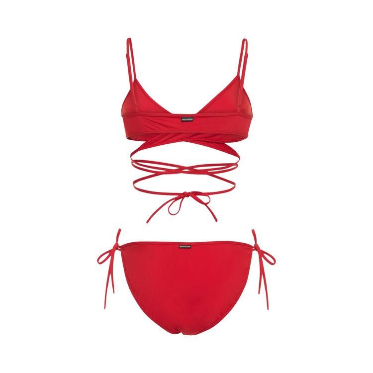 Balenciaga Wrap-Around Bikini Set 'Red'