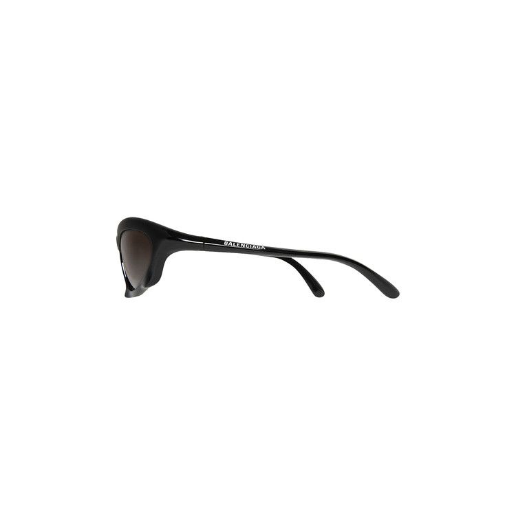 Balenciaga Bat Rectangle Sunglasses 'Black/Grey'