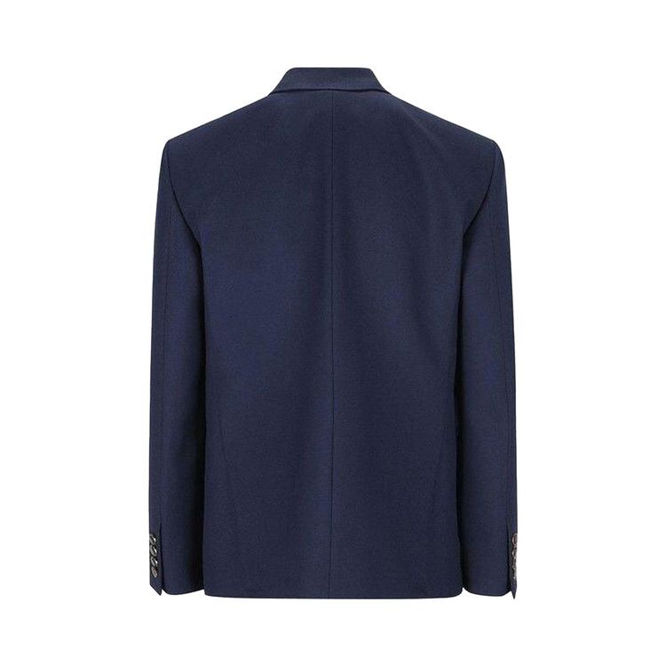 Valentino Single Breasted Straight Hem Jacket 'Indaco'
