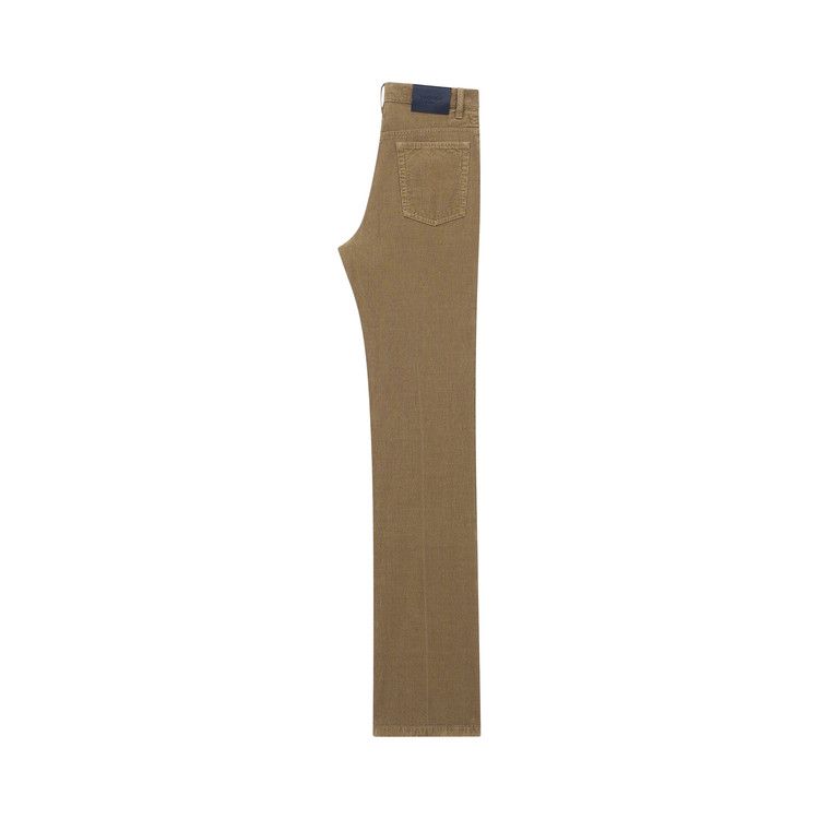 Saint Laurent Clyde Pants In Corduroy 'Fall Beige'