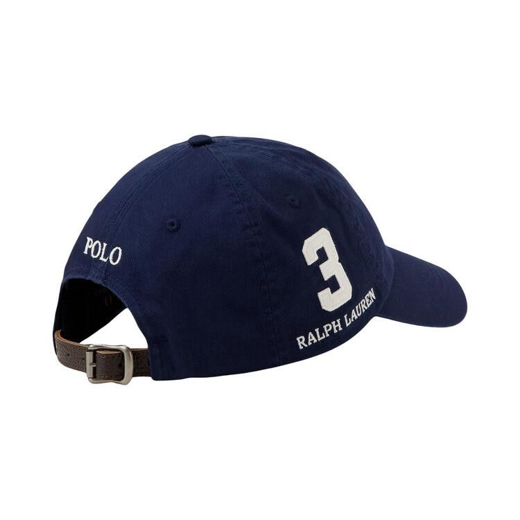 Polo Ralph Lauren Cotton Twill Sport Cap W/ Embroidered Big Polo Pony 'Newport Navy'