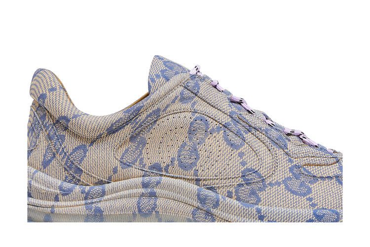Gucci Wmns Run Sneaker 'Beige Blue Monogram'