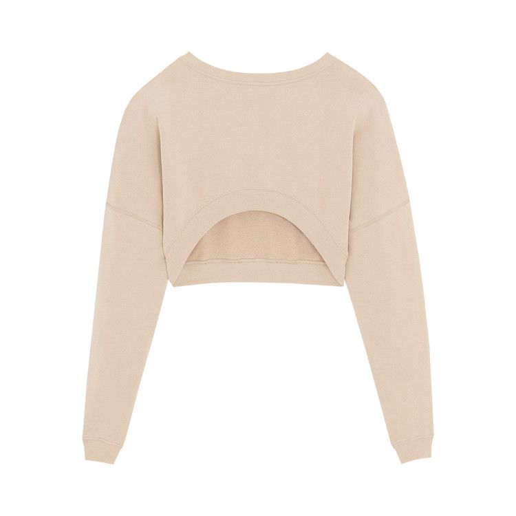 Saint Laurent Cropped Sweater 'Powder'