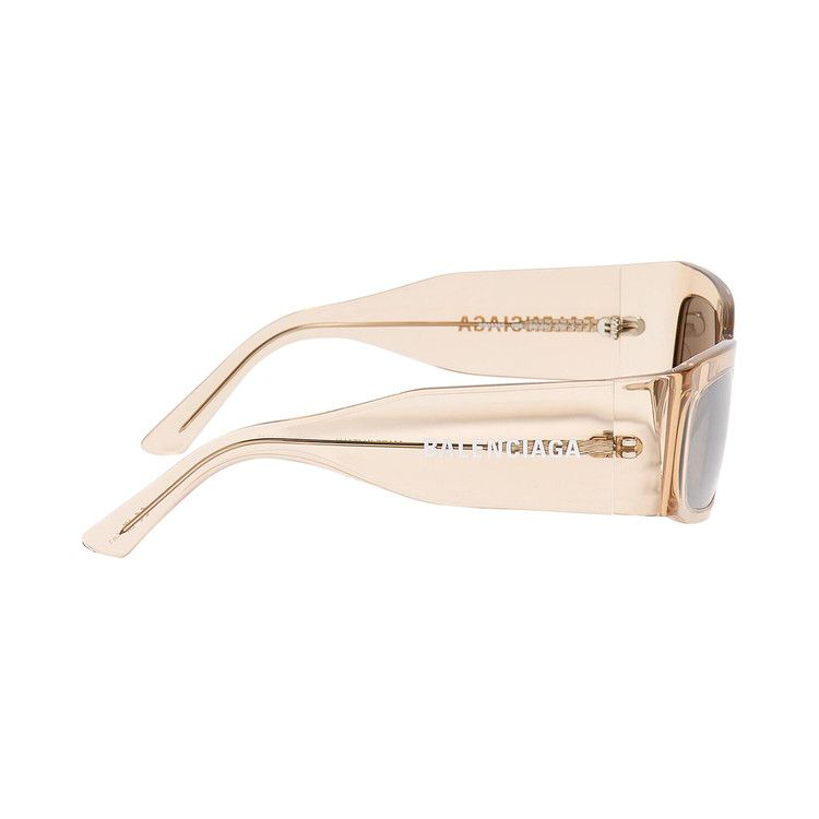 Balenciaga Paper Rectangle Frame Sunglasses 'Transparent/Amond/Silver'