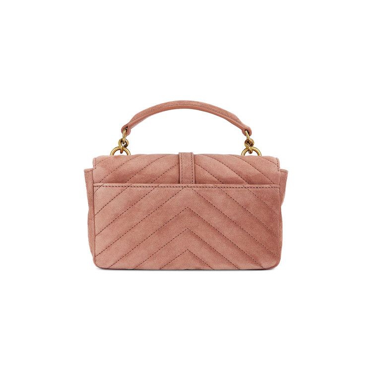 Saint Laurent Mini College Chain Bag 'Barely Pink'