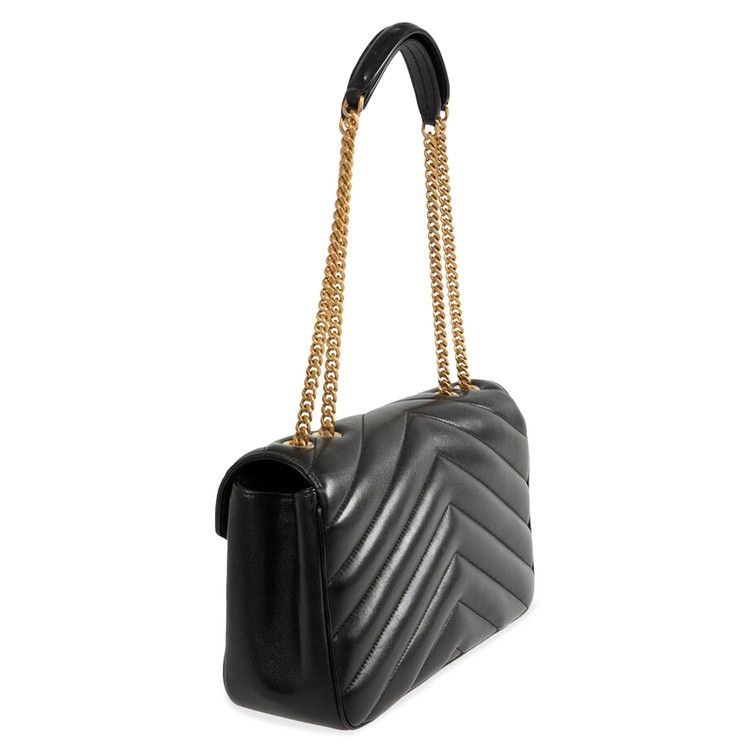 Saint Laurent Lambskin Envelope Bag 'Black'