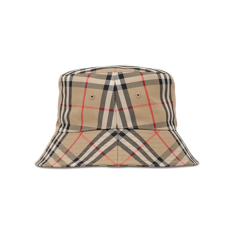 Burberry Check Print Bucket Hat 'Archive Beige'