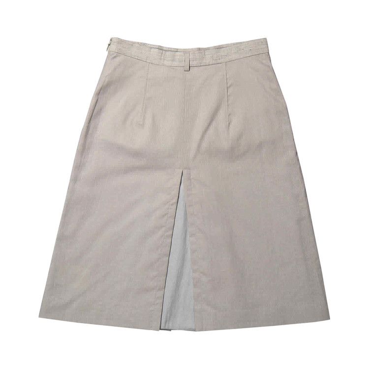 Burberry Pleated Midi Skirt 'Dark Grey Melange'