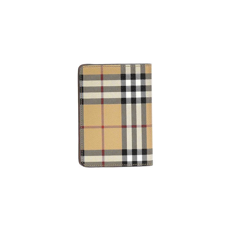Burberry Check Passport Holder 'Beige'