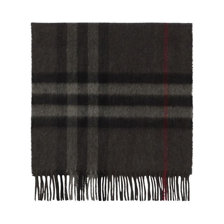 Burberry Check Cashmere Scarf 'Charcoal'