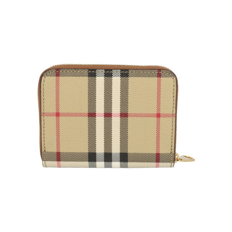 Burberry Small Check Printed Wallet 'Archive Beige'