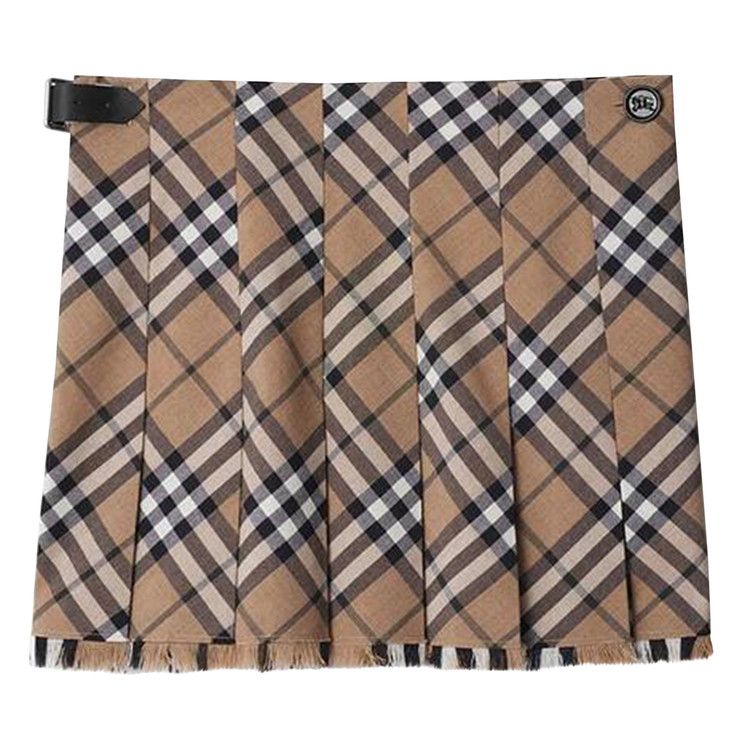 Burberry Checked Pleated Mini Skirt 'Linden'