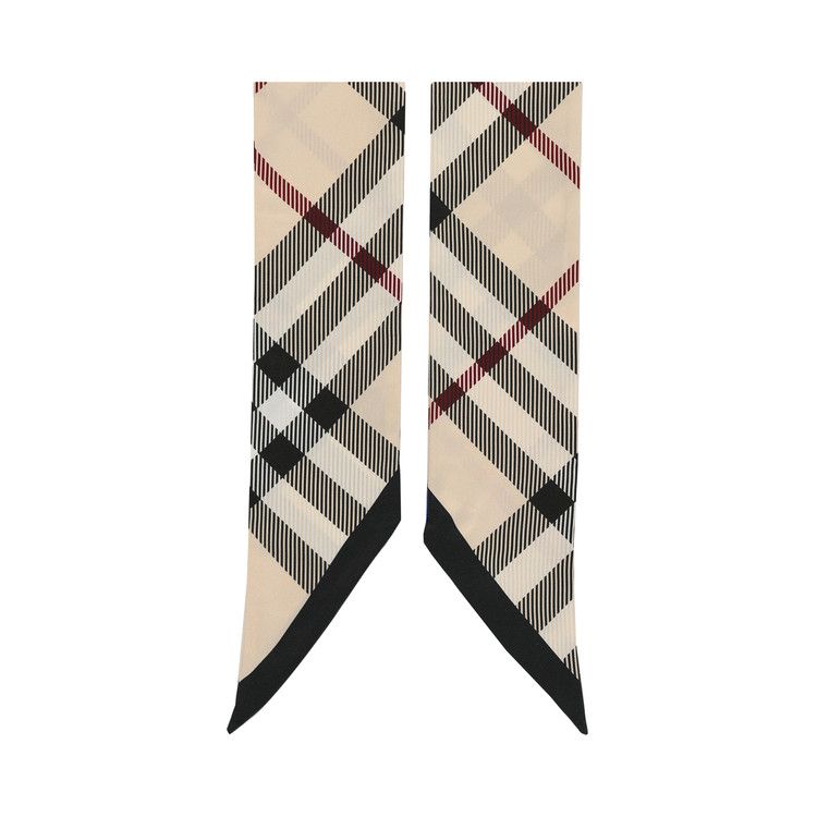 Burberry Large Vintage Check Silk Scarf 'Stone'