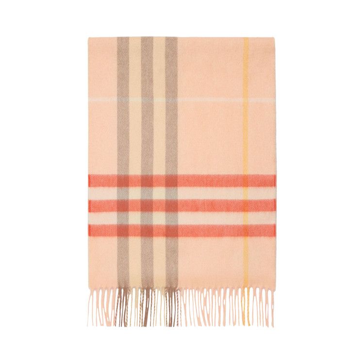 Burberry Check Cashmere Scarf 'Teacup'