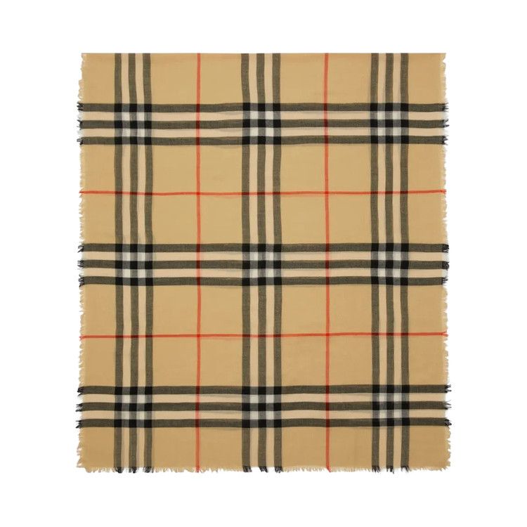 Burberry MU Lightweight Wool Scarf 'Sand'