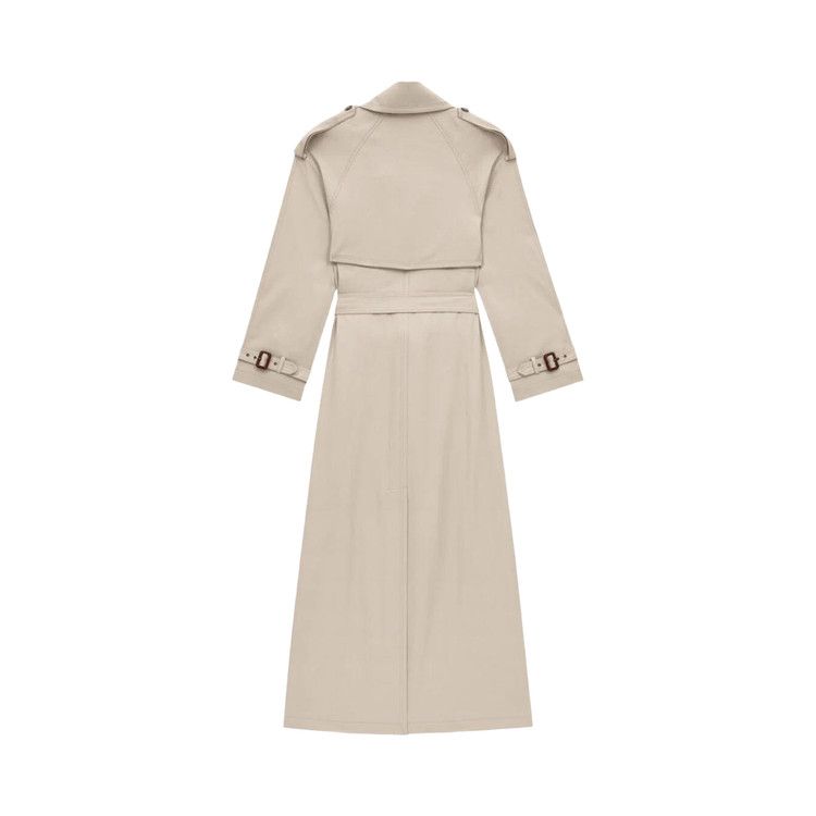 Saint Laurent Long Trench Coat 'Beige Clair'