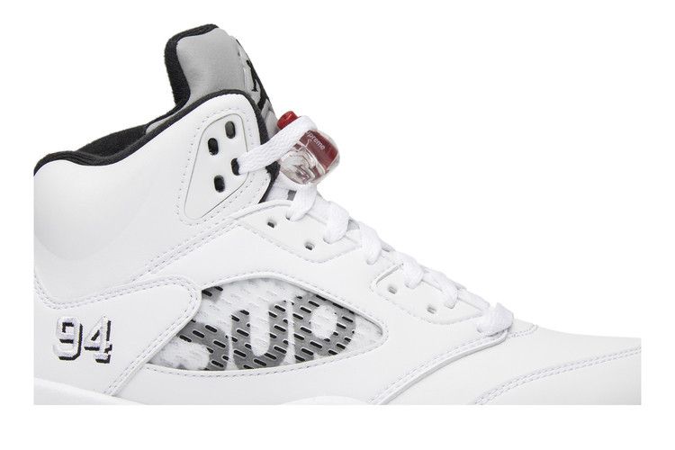 Supreme x Air Jordan 5 Retro 'White'