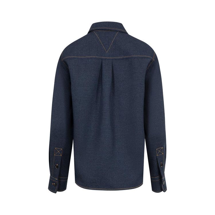 Bottega Veneta Long-Sleeve Regular Fit Denim Shirt 'Dark Indigo'