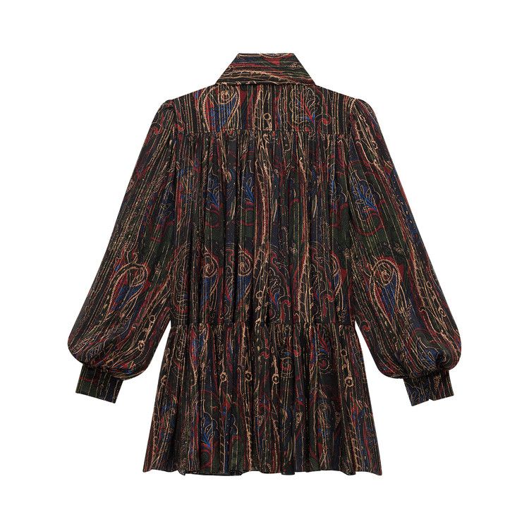 Saint Laurent Lavallière Dress 'Black/Multicolor'