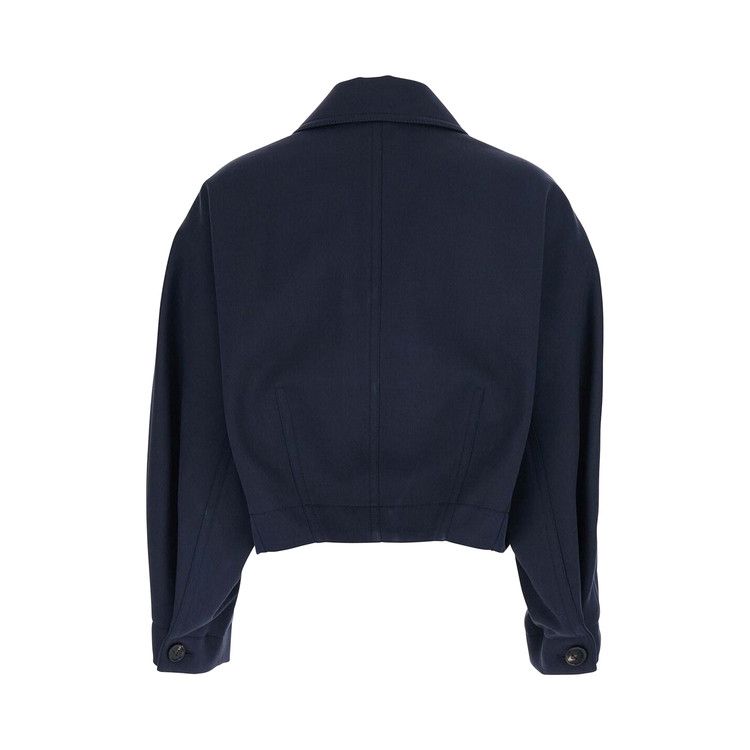 Bottega Veneta Leather Pocket Blouson 'Midnight Blue'