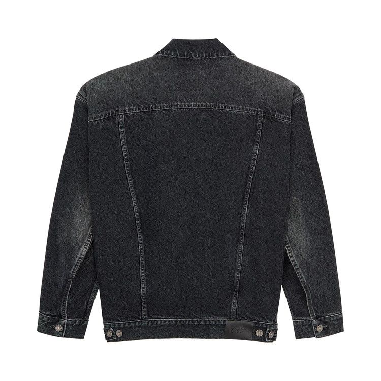 Saint Laurent Long Egg Shape Jacket 'Ash Black'