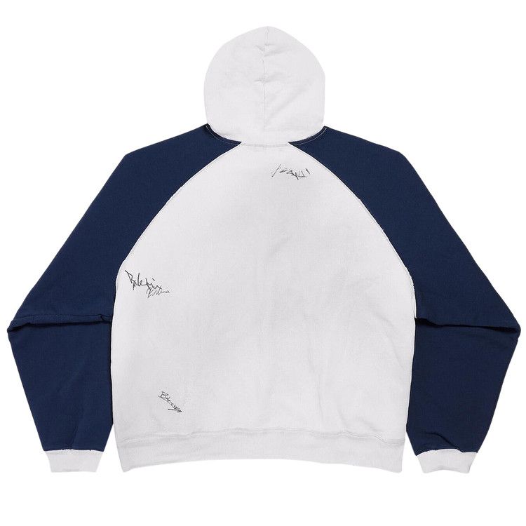 Balenciaga Raglan Oversized Zip Up Hoodie 'Dirty White'